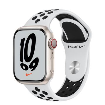 Apple Watch Nike Series 7 GPS + Cellular 41 mm Yıldız Işığı Alüminyum Kasa Akıllı Saat