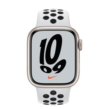Apple Watch Nike Series 7 GPS + Cellular 41 mm Yıldız Işığı Alüminyum Kasa Akıllı Saat