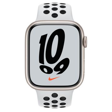 Apple Watch Nike Series 7 GPS + Cellular 45 mm Yıldız Işığı Alüminyum Kasa Akıllı Saat