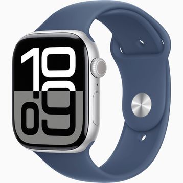 Apple Watch Series 10 GPS Alüminyum Kasa 46 mm Gümüş Spor Kordon Akıllı Saat Teşhir- Outlet