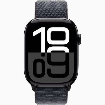 Apple Watch Series 10 GPS+Cellular 46 mm Simsiyah Alüminyum Kasa Mürekkep Moru Spor Loop Kordon Akıllı Saat