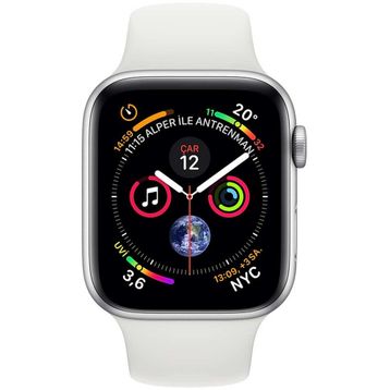 Apple Watch Series 4 40 mm Gümüş Alüminyum Kasa Beyaz Spor Kordon Akıllı Saat