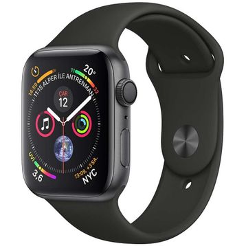 Apple Watch Series 4 40 mm Uzay Grisi Alüminyum Kasa Siyah Spor Kordon Akıllı Saat