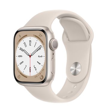 Apple Watch Series 8 41 mm Yıldız Işığı Alüminyum Kasa Akıllı Saat Teşhir- Outlet