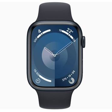 Apple Watch Series 9 41 mm Gps + Cellular Gece Yarısı Alüminyum Kasa Spor Kordon Akıllı Saat