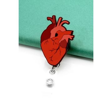 Apptakı YOY0028 Heart Kalp Yoyo Yaka Kartığı