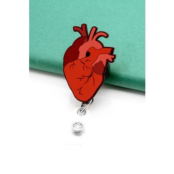 Apptakı YOY0028 Heart Kalp Yoyo Yaka Kartığı