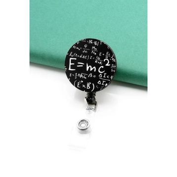 Apptakı YOY0037 Albert Einstein Fizik Formülü Emc2 Yoyo Yaka Kartığı