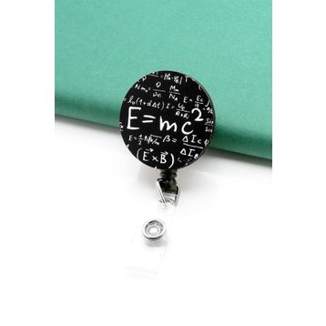 Apptakı YOY0037 Albert Einstein Fizik Formülü Emc2 Yoyo Yaka Kartığı