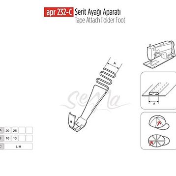 Apr Apere Apr 232 10 mm Şerit Ayak Aparatı