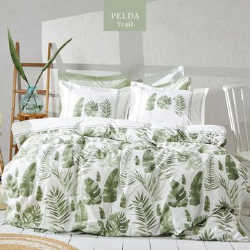Apricitas Pelda 160x220 cm Yeşil Tek Kişilik Nevresim Takımı