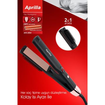 Aprilla AHS-2054 2'si 1 arada Saç Düzleştirici
