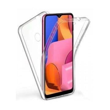 Apsuwa Samsung Galaxy A20S Ön Arka 360 Koruma Şeffaf Silikon Kılıf