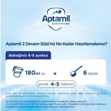 Aptamil 2 Numara 1200 gr Devam Sütü