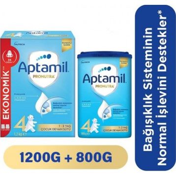 Aptamil 4 Numara 1200+800 gr Devam Sütü