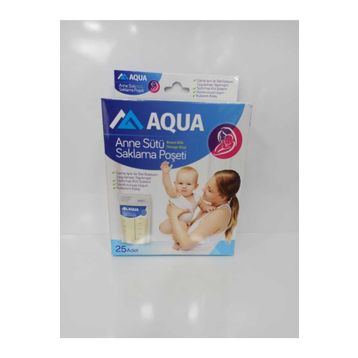 Aqua 25'li Anne Sütü Saklama Poşeti