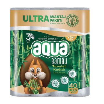 Aqua 40'lı 3 Katlı Tuvalet Kağıdı