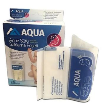 Aqua 50 Adet Anne Sütü Saklama Poşeti