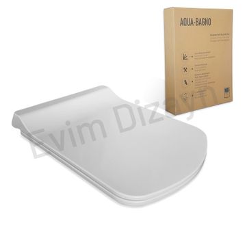 Aqua Bagno Basic Yavaş Kapanan Klozet Kapağı