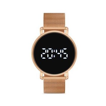 Aqua Di Polo 1987 Apwg026103 Kadın Rose Gold Hasır Dijital Led Kol Saati