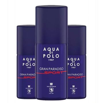 Aqua Di Polo STCA000501 1987 Gran Paradiso Sport EDP 100 ml üçlü Erkek Parfüm Seti