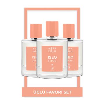 Aqua Di Polo STCC011003 Iseo Sense 50 ml EDP Kadın Parfüm 3'lü Hediye Seti