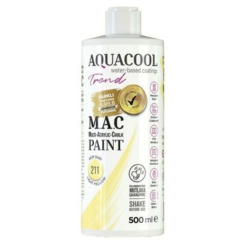 AquaCool 211 Açık Sarı 500 ml Akrilik Boya