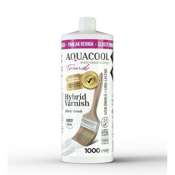 Aquacool Hibrit Parlak 1000 ml Vernik