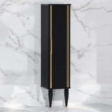 Aquanil Laura 44.5 cm Siyah Banyo Boy Dolabı