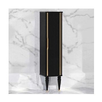 Aquanil Laura 44.5 cm Siyah Banyo Boy Dolabı