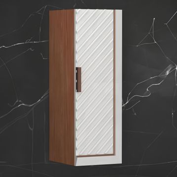 Aquanil Migella 30 cm Beyaz Meşe Banyo Boy Dolabı