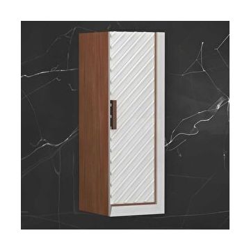 Aquanil Migella 30 cm Beyaz Meşe Banyo Boy Dolabı