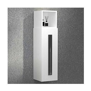 Aquanil Nueva 32 cm Beyaz Banyo Boy Dolabı
