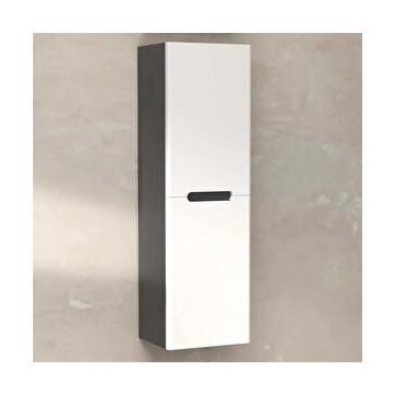 Aquanil Olimpia 40 cm Antrasit Beyaz Banyo Boy Dolabı