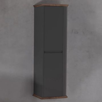 Aquanil Pier 44 cm Antrasit Kayın Banyo Boy Dolabı