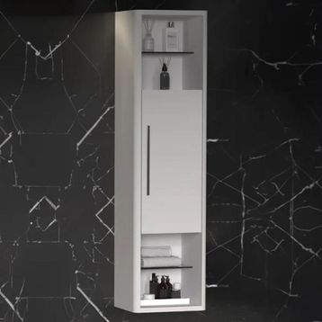 Aquanil Prestige 39 cm Beyaz Banyo Boy Dolabı