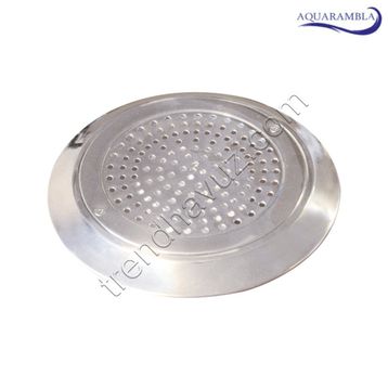Aquarambla Ekonomik Paslanmaz Çelik 200 mm Yuvalak Tip Dip Emiş Izgarası