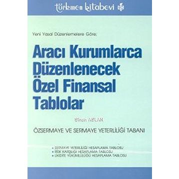 ARACI KURUMLARCA DÜZENLENECEK ÖZEL FINANSAL TABLOLAR - SINAN ASLAN