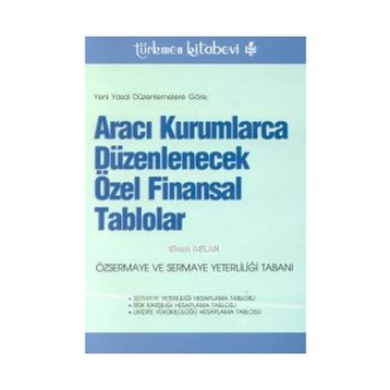 ARACI KURUMLARCA DÜZENLENECEK ÖZEL FINANSAL TABLOLAR - SINAN ASLAN