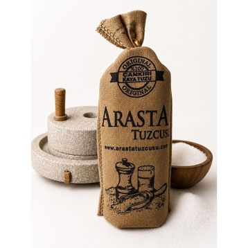 Arasta Tuzcusu 1 kg Çankırı Doğal Kristal Kaya Sofra Tuzu