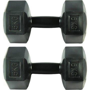 Arben Tedarik 2x5 kg Siyah Dambıl Seti