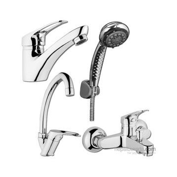 Arçe 4 Parça Lavabo Eviye Banyo Bataryası Duş Seti