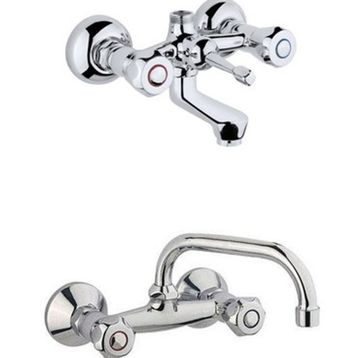 Arçe Klasik Çevirmeli Banyo ve Lavabo Bataryası
