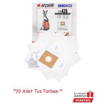 Arçelik 4250 Orijinal Toz Torba 20 Adet Toz Torbası