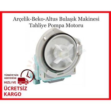 Arçelik 6220 FT Bulaşık Makinesi Tahliye Pompa Motoru