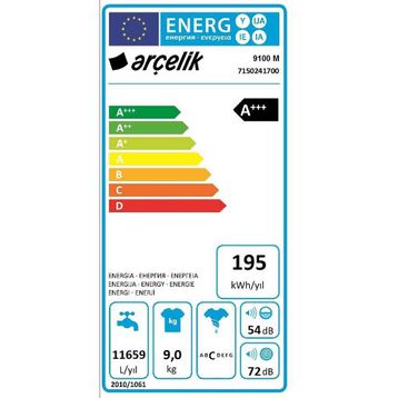 Arçelik 9100 Çamaşır Makinesi