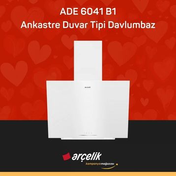 Arçelik ADE 6041 B1 Ankastre Duvar Tipi Davlumbaz