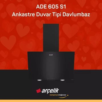 Arçelik ADE 605 S1 Ankastre Duvar Tipi Davlumbaz