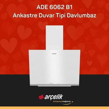 Arçelik ADE 6062 B1 Ankastre Duvar Tipi Davlumbaz