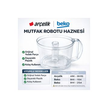 Arçelik ARK 99 RSMutfak Robotu Orijinal Hazne